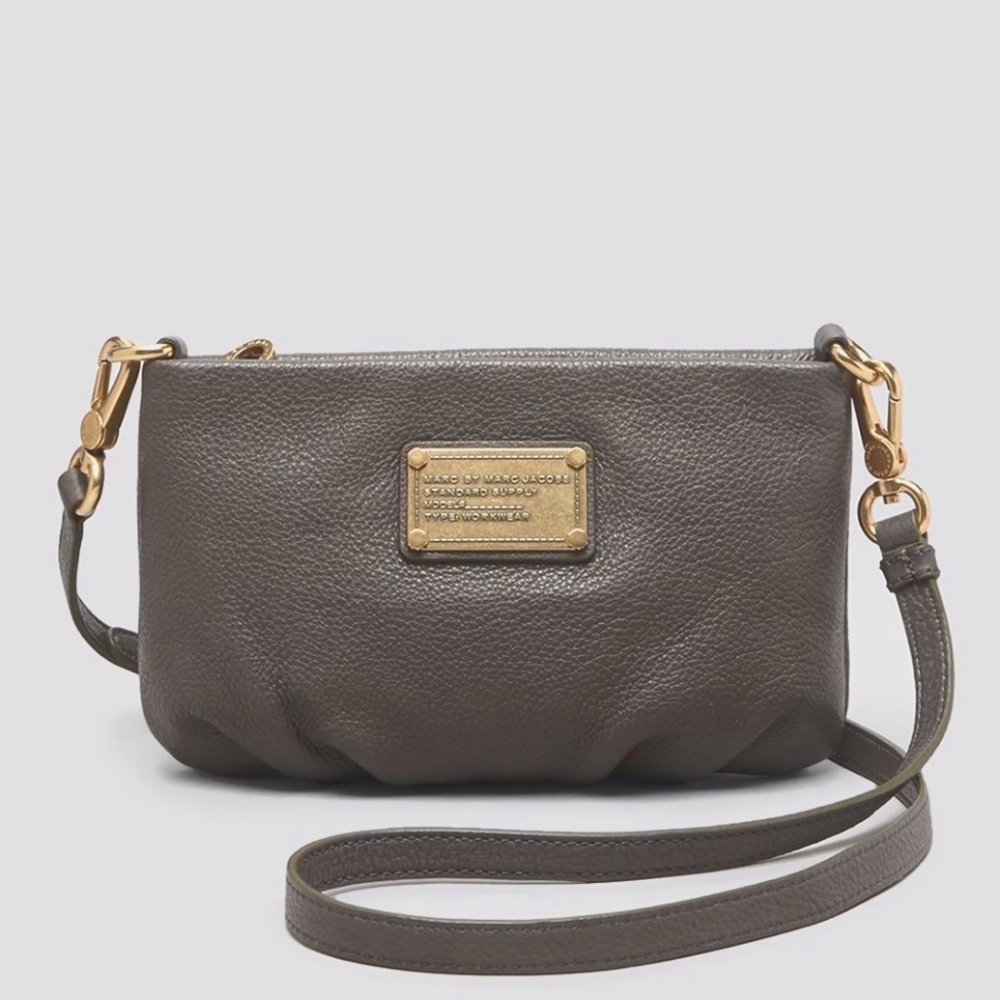MARC JACOBS LEATHER CLASSIC Q PERCY CROSSBODY BAG